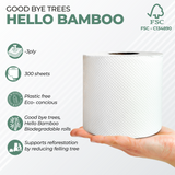 FSC certified eco friendly toilet paper – Cleesse Eco bamboo toilet rolls, plastic-free and sustainable