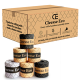 Cleesse Eco bamboo toilet rolls 24 pack – plastic-free eco toilet paper