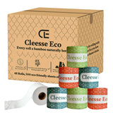 Cleesse Eco 48 roll bamboo toilet paper bulk pack – eco friendly toilet rolls UK